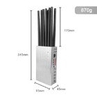 Long Range Portable 12 Channel Signal Jammer WiFi Bluetooth Jammer For Jamming Cell Phone 2345G GPS VHF UHF