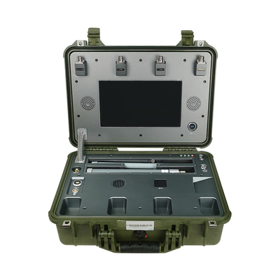 Long distance 5km 100-6000MHz uav suitcase detection high sensitivity, networkable and waterproof