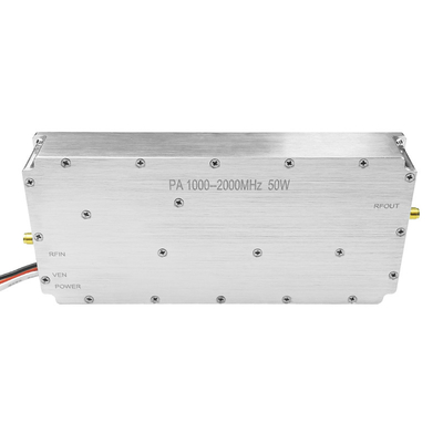 Wide band 47dbm 50W 100W 1000-2000MHz 830-935MHz  power amplifier anti drone FPV jammer module