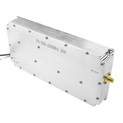 Wide band 47dbm 50W 100W 1000-2000MHz 830-935MHz  power amplifier anti drone FPV jammer module