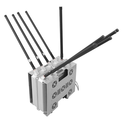 1km 10 Channel 433mhz 868mhz 2.4ghz 5.8ghz Drone Jammer Integrated Detection Device