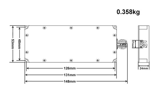 Customized LDMOS 433mhz 800mhz 900mhz 2.4ghz 28V RF 50W drone FPV jammer module Privacy protection outdroos