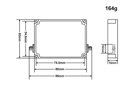 Texin 28V 0dB input 10-18ghz broadband PA power amplifier module for signal safety