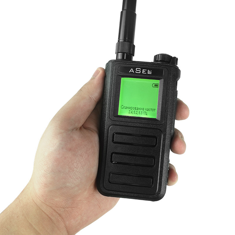 hand held portable dji fpv drone detector range 1000-2000m usb charging