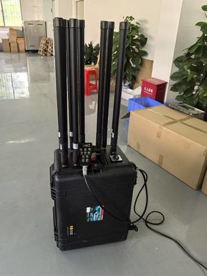 1km マルチバンド 車両 携帯電話 爆弾 ドローン VHF UHF GPS リモコン 妨害器 20~6000MHz VIP 保護